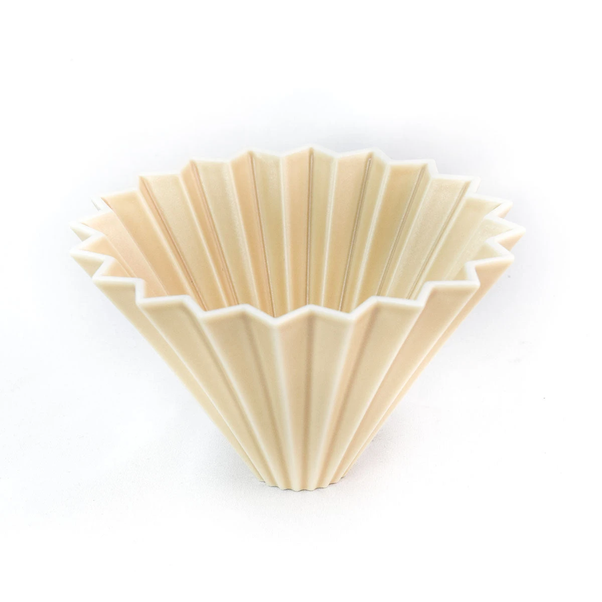 ORIGAMI Coffee Dripper - Matte Beige 1 ORIGAMI Coffee Dripper - Matte Beige