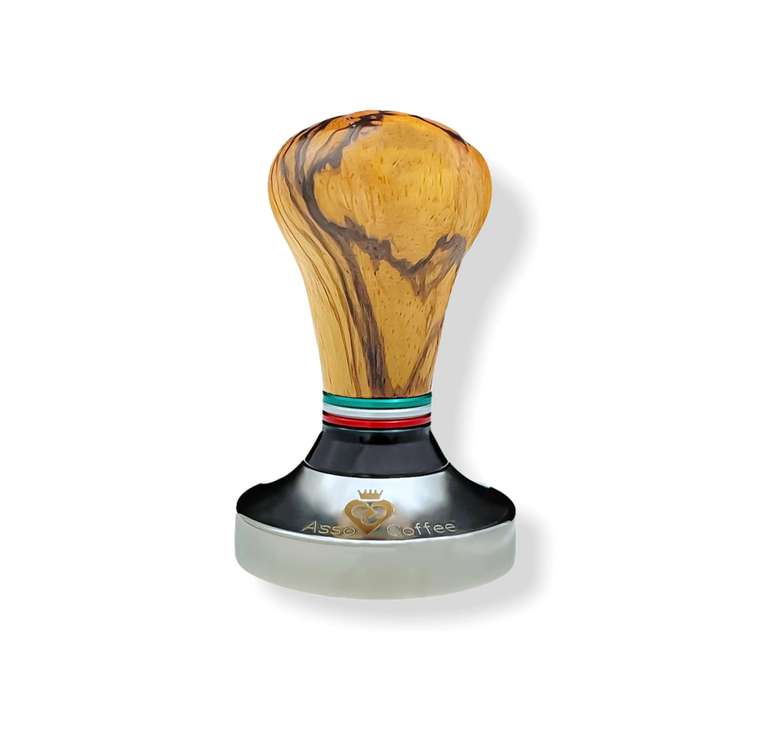 ASSO COFFEE TAMPER 58MM FLAG SERIES ZEBRANO WOOD ACCESSORIES 1 ASSO COFFEE TAMPER 58MM FLAG SERIES ZEBRANO WOOD ACCESSORIES