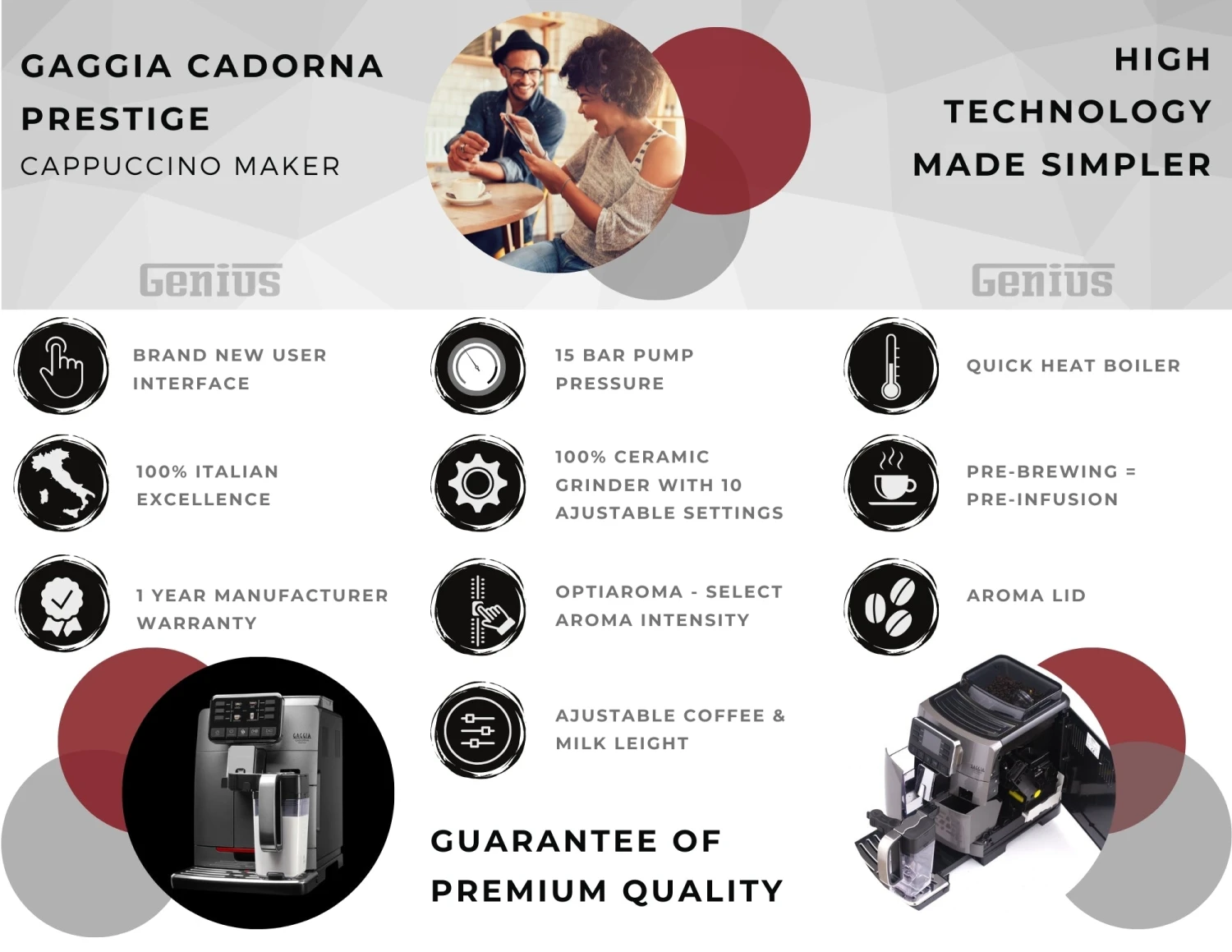 Gaggia Cadorna Prestige Espresso Machine 2 Gaggia Cadorna Prestige Espresso Machine