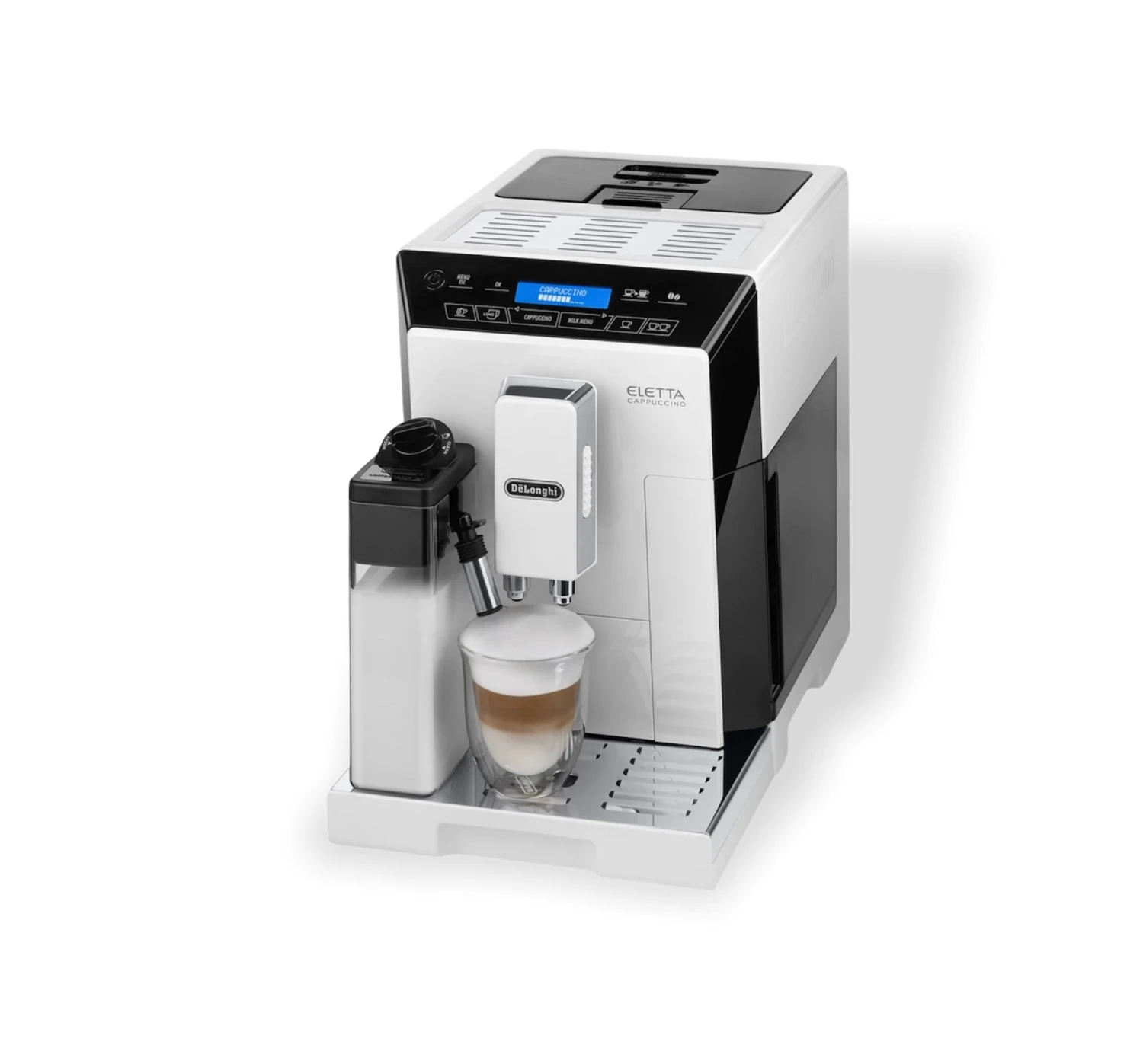 Genius Coffee N' Espresso Equipment Delonghi Eletta Automatic Espresso Machine White - ECAM44660W 1 Genius Coffee N' Espresso Equipment Delonghi Eletta Automatic Espresso Machine White - ECAM44660W