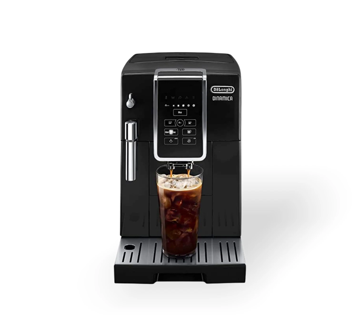 Genius Coffee N' Espresso Equipment Delonghi Dinamica Espresso Machine With Iced Coffee - ECAM35020B 1 Genius Coffee N' Espresso Equipment Delonghi Dinamica Espresso Machine With Iced Coffee - ECAM35020B